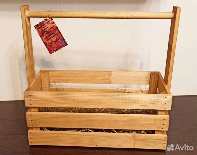 Ящик деревянный подарочный