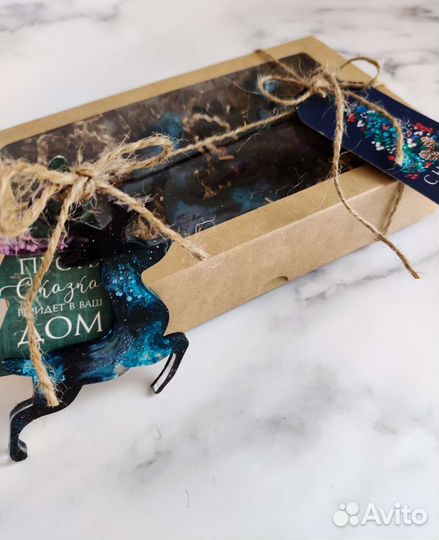 Ёлочные игрушки ручной работы из эпоксидкой смолы