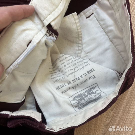 Levi's брюки вельветовые