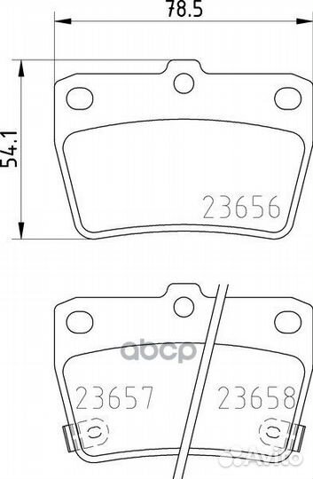 Колодки тормозные дисковые зад (PF-1424) NP