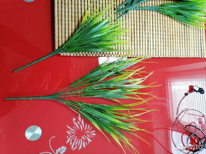 Ветка искусственная осоки (трава)