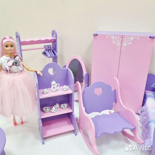 Мебель для кукольного домика набор