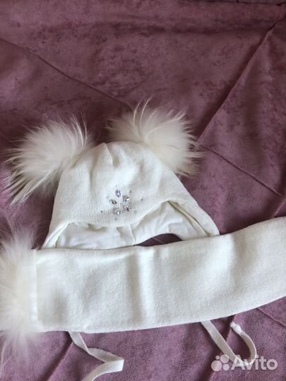 Шапка для девочки 44-46