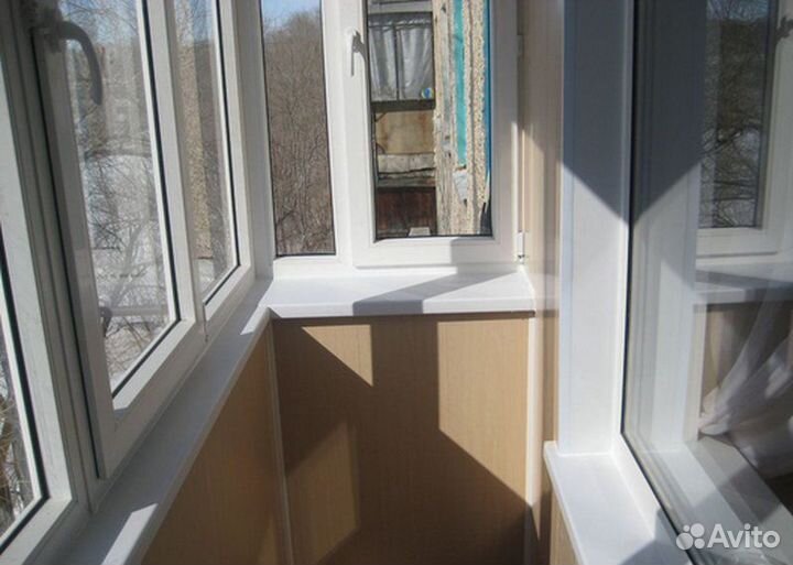 Остекление балконов и лоджий. Отделка