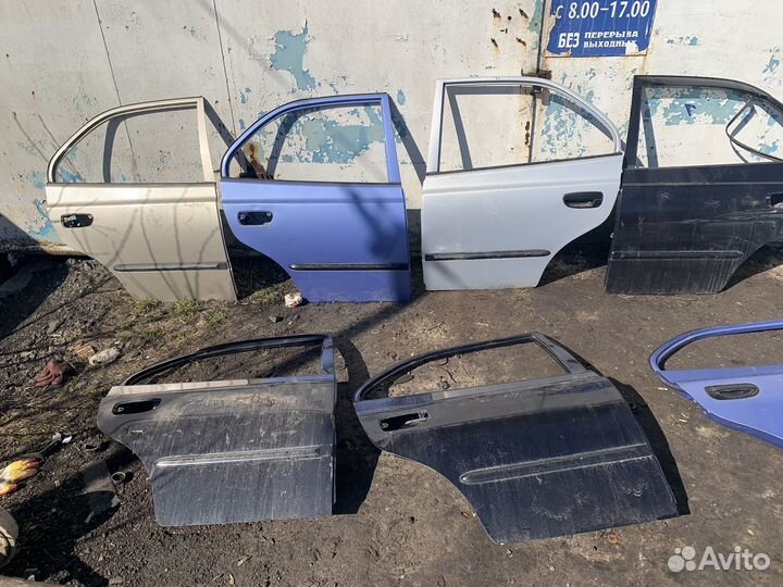 Задние двери hyundai accent