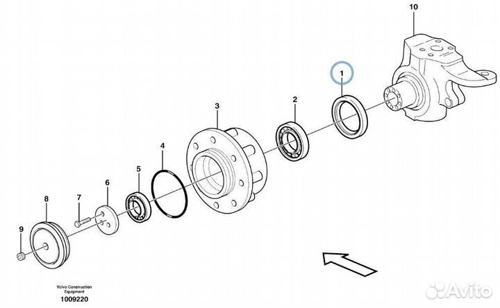 231-0688 Сальник ступицы экскаватор погрузчик