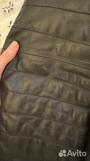 Кожаная куртка мужская М