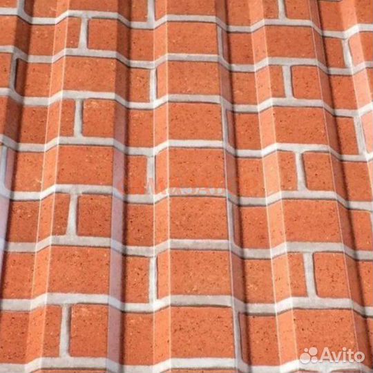 Забор из профнастила под кирпич в Октябрьске