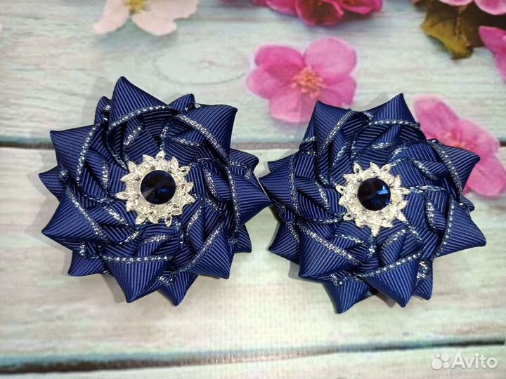 Бантики для волос ручной работы