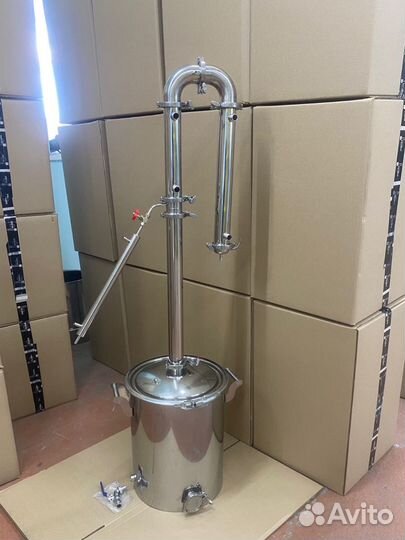 Самогонный аппарат 35 л с узлом отбора по жидкости