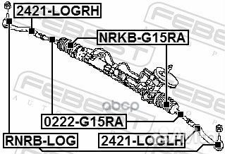 Нак.рул.тяги лев.renault logan 2005-2013