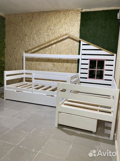 Детская кровать угловая