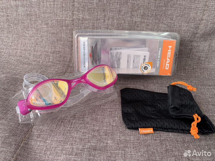 Очки для плавания стартовые Head Tiger LSR+