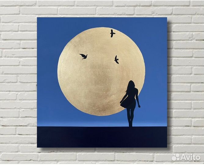 Картина акрилом на холсте