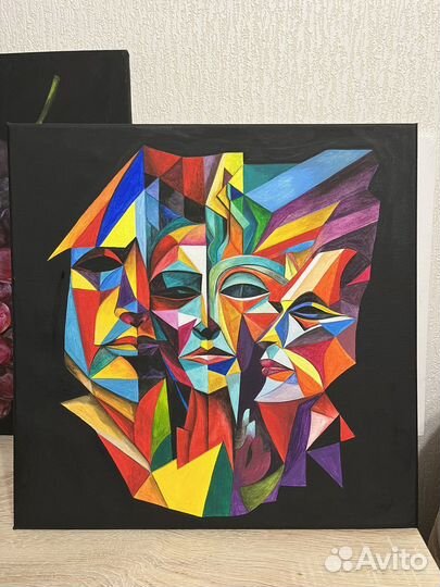 Картина акрилом на холсте