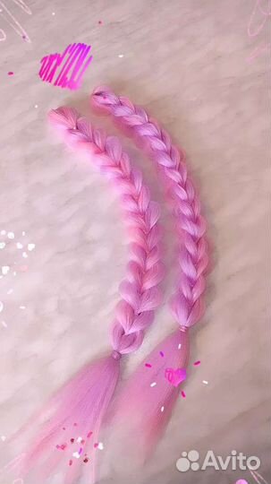 Съемные косы из канеколона