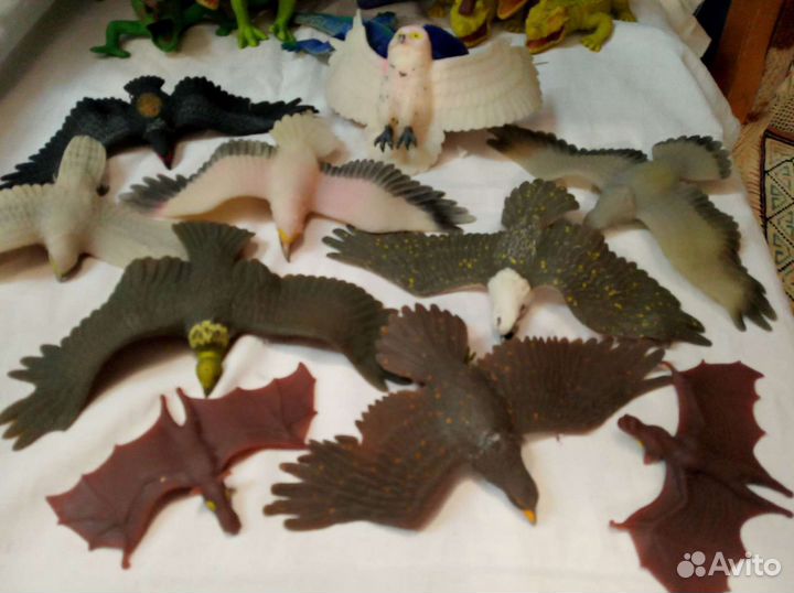 Животные коллекция пластик резина СССР