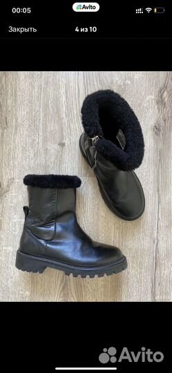 Кожаные ботинки Zara 30 размер