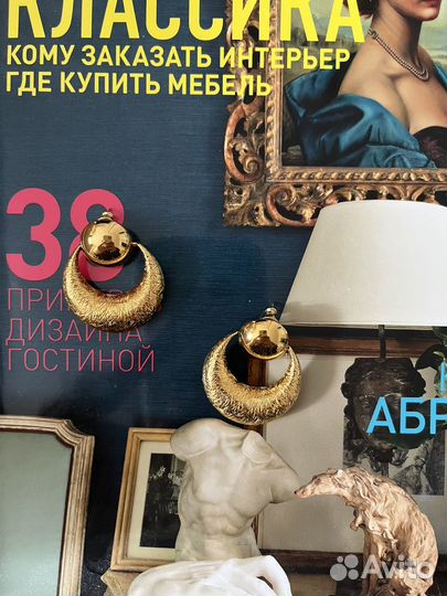 Винтажные серьги monet