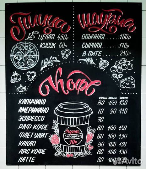 Роспись меловых досок