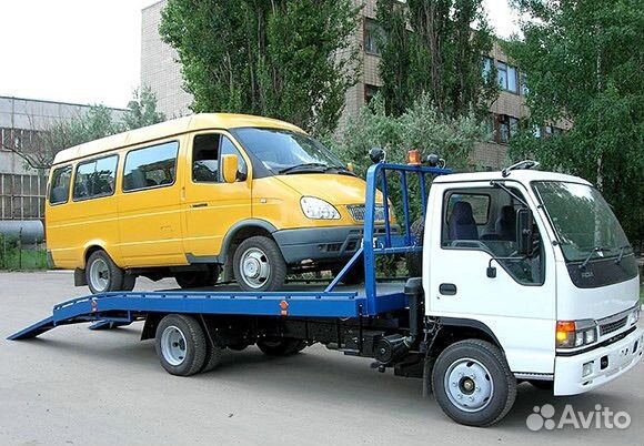 Эвакуатор. Платформа. Сходни. Лебёдка