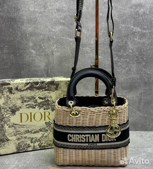 Сумка плетеная dior