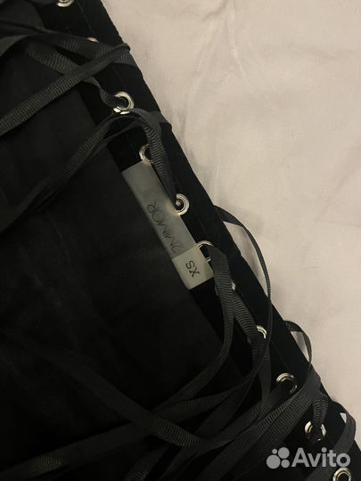 Корсет 2mimor бархат на костях с лентами