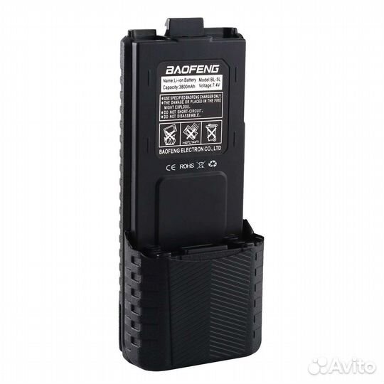 Увеличенный аккумулятор 3800 мач Baofeng UV-5R