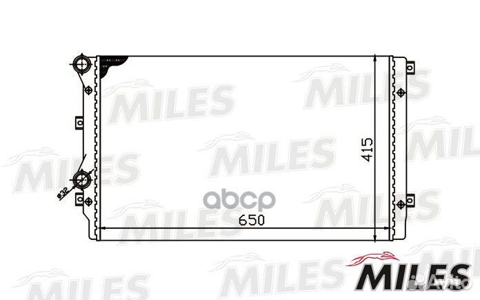 Радиатор miles audi A3 / VW golf 1.9TD 03- acrm