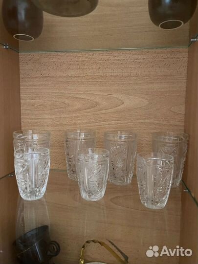 Хрустальные стаканы 7 шт