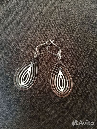 Серьги серебро
