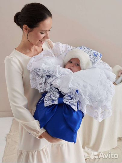 Конверт на выписку для мальчика зимний