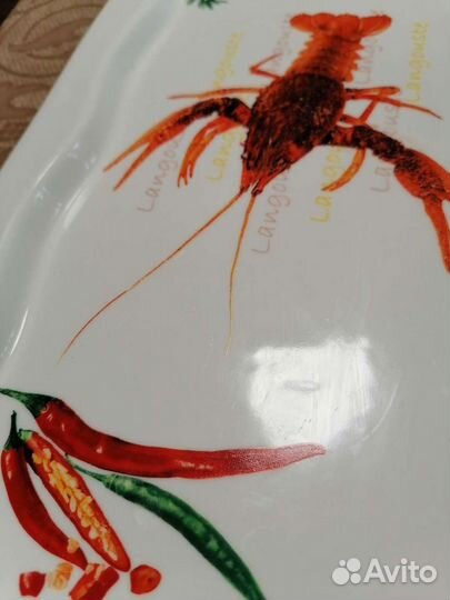 Блюдо для раков, креветок, шашлыка