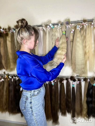 Волосы для наращивания срез 70 см