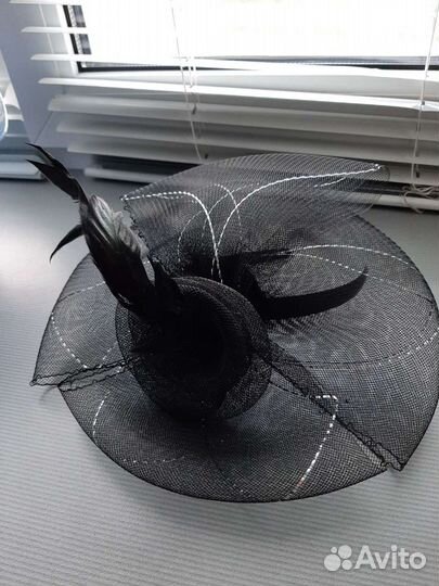 Шляпка вуалетка на ободке