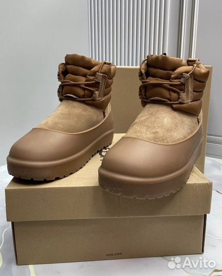 Угги с галошей Ugg Classic Mini Lace-Up “Brown”