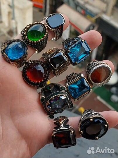 Мужской перстень серебро