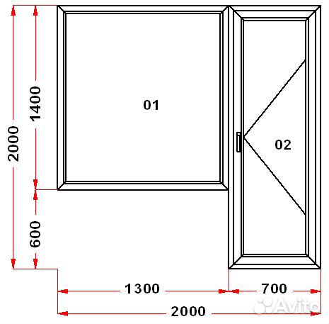 Пластиковый балконный блок 