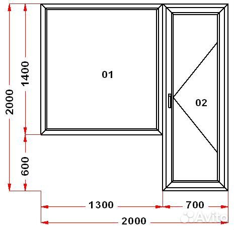 Пластиковый балконный блок 