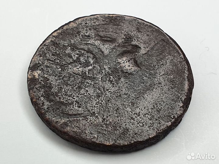 Монета : Денга. 18 век. Россия. Брак чекана