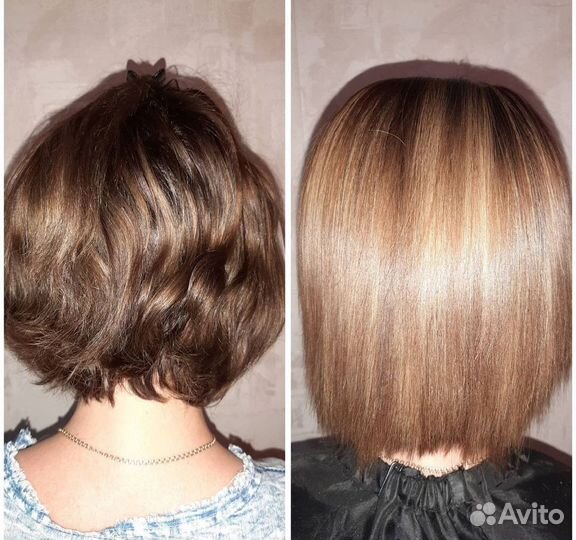 Кератиновое выпрямление волос