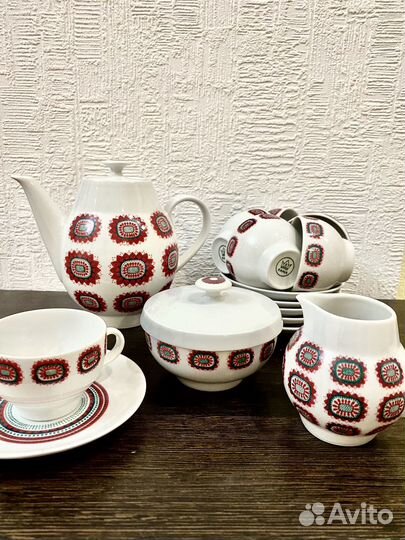 Кофейный сервиз гдр, чайно-кофейный и чайник