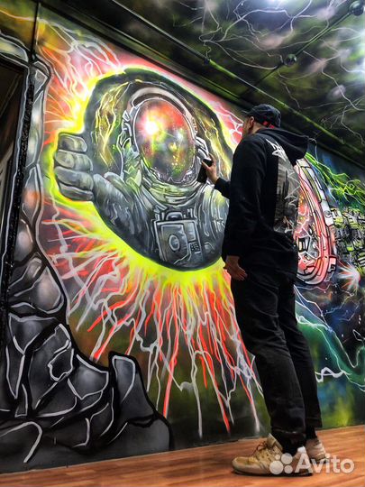 Граффити оформление роспись покраска стен