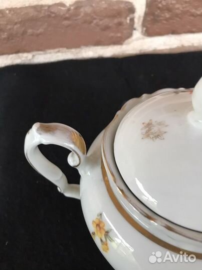 Сахарница Кахла мейсенский букет Германия