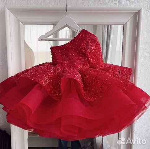 Красное платье на девочку выпускной/фотосессия