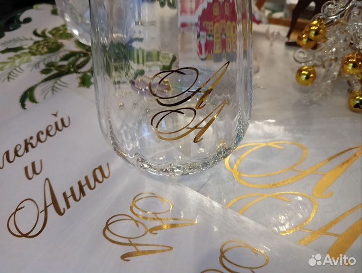 Наклейки на бокалы