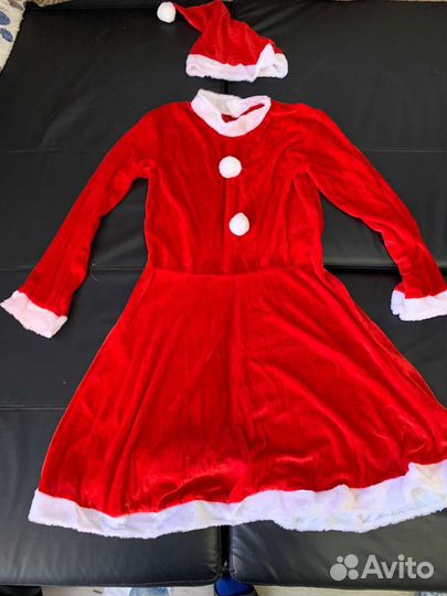 Костюм для взрослых леди санта новый 170-88,92