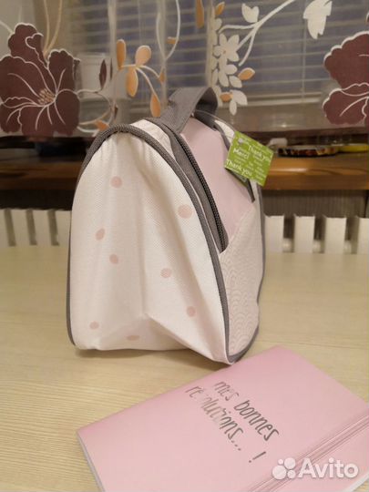 Косметичка розовая и блокнотик