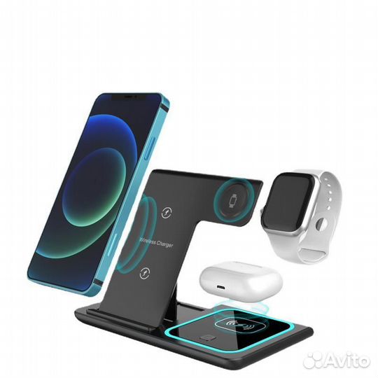 Новая беспроводная зарядка 3 в 1