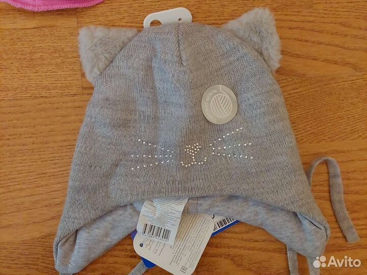 Новые деми/зимние шапки на девочку р.46